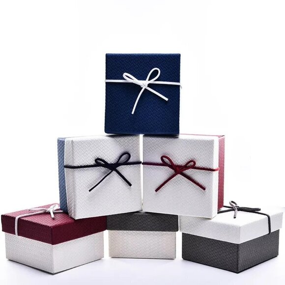 Other - 6 Pack High Quality Custom Cardboard Jewelry Gift Box With Pillow